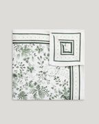 Linen Silk Blend Printed Print Pocket Square